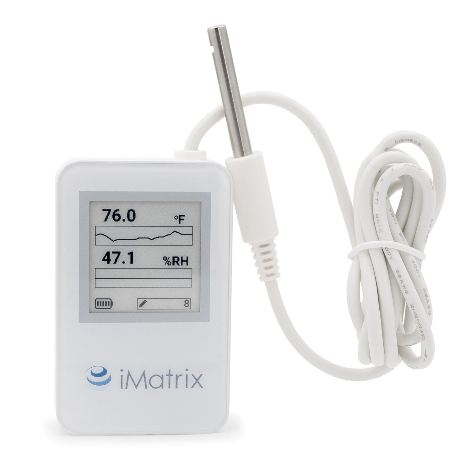 iMatrix NEO-1DP BLE Temperatue and Humidity Sensor with Display and ...